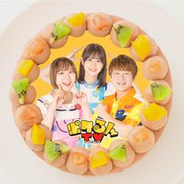 【ポケるんTV】丸型写真チョコレートケーキ 3号 9cm