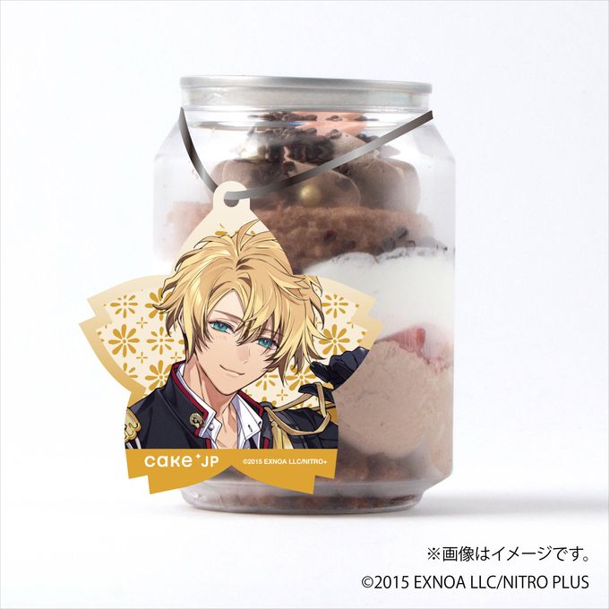 「刀剣乱舞ONLINE」 古備前信房 タグ付きケーキ缶（ダブルチョコレート） 1