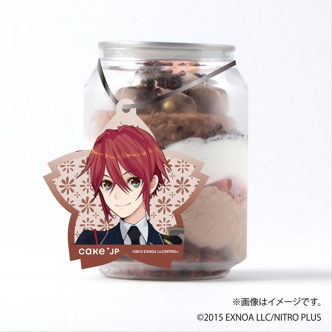 「刀剣乱舞ONLINE」 信濃藤四郎 タグ付きケーキ缶（ダブルチョコレート） 1