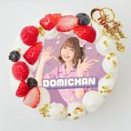 『ボンボンTV』どみちゃん クリスマス丸型4号 写真ケーキ 1