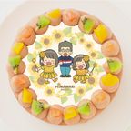 【HIMAWARIちゃんねる】丸型写真チョコレートケーキ 4号 12cm 1