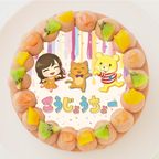 【こうじょうちょー】丸型写真チョコレートケーキ 3号 9cm 1