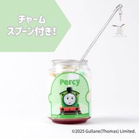 【スプーン付き】『きかんしゃトーマス』ケーキ缶（パーシー）