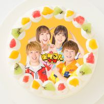 【ポケるんTV】丸型写真ケーキ 3号 9cm