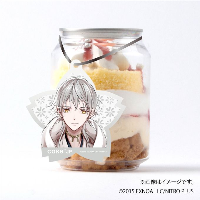 「刀剣乱舞ONLINE」 鶴丸国永 タグ付きケーキ缶（イチゴカスタード） 1
