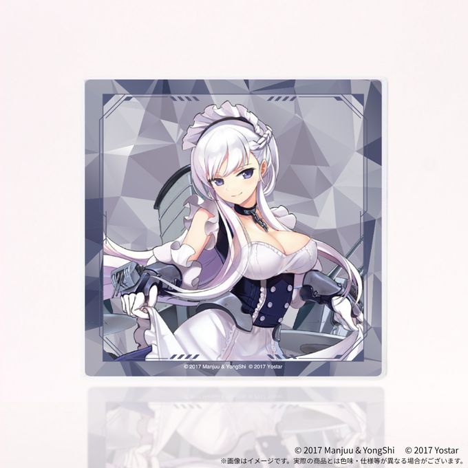 【アズールレーン 】9th アニバーサリー アクリルコースター付きケーキ缶（ベルファスト） 3
