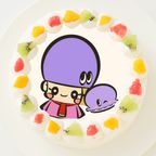 【アジーンTV】丸型写真ケーキ 5号 15cm 1