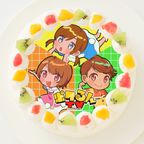 【ポケるんTV】イラストVer. 丸型写真ケーキ 3号 9cm 1