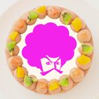 【こーじTV】丸型写真チョコレートケーキ 5号 15cm 1