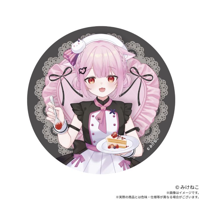 【みけねこ】 アクリルコースター付きケーキ缶（ダブルチョコレート） 3