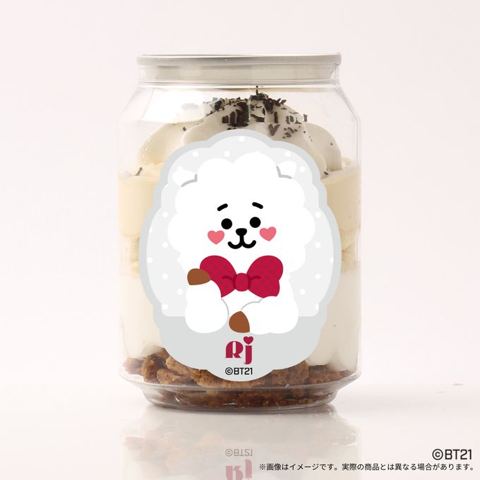 『BT21』RJ アクリルコースター付きケーキ缶（紅茶味） 2
