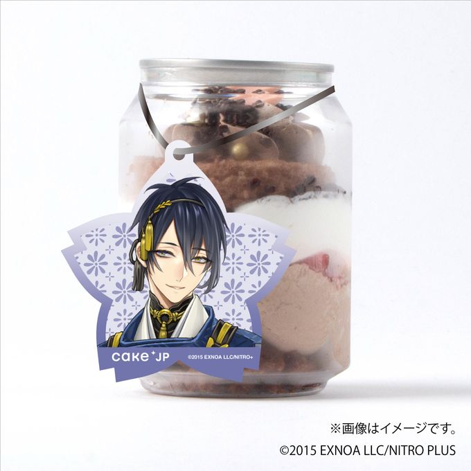 「刀剣乱舞ONLINE」 三日月宗近 タグ付きケーキ缶（ダブルチョコレート） 1