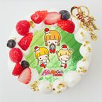 『はまちこちゃんねる』クリスマス丸型4号 写真ケーキ 1