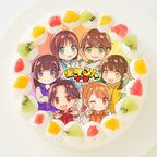 【ポケるんTV】イラストVer. 丸型写真ケーキ 4号 12cm 1