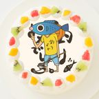 【釣りよかでしょう。】丸型写真ケーキ 3号 9cm 1
