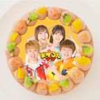 【ポケるんTV】丸型写真チョコレートケーキ 4号 12cm 1
