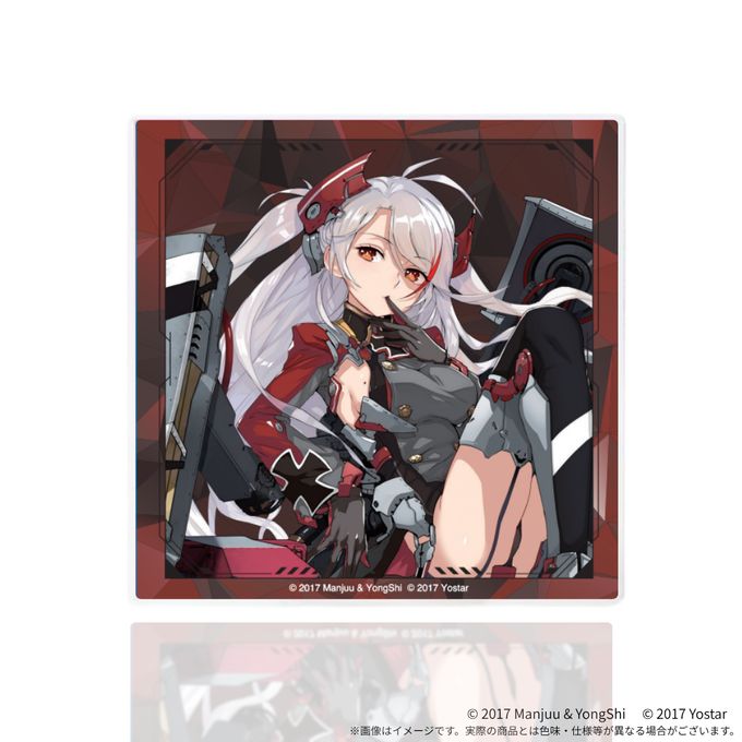 【アズールレーン 】9th アニバーサリー アクリルコースター付きケーキ缶（プリンツ・オイゲン） 3