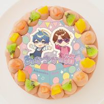 【あかさかの箱】丸型写真チョコレートケーキ 5号 15cm