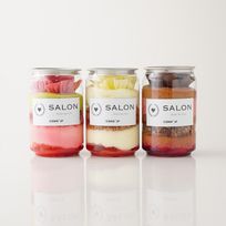 SALON BAKE＆TEA監修！人気スイーツサロンのお花のチョコレートパフェ缶3種セット【Cake.jp限定】