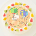 【しろくまななみん】丸型写真ケーキ 3号 9cm 1