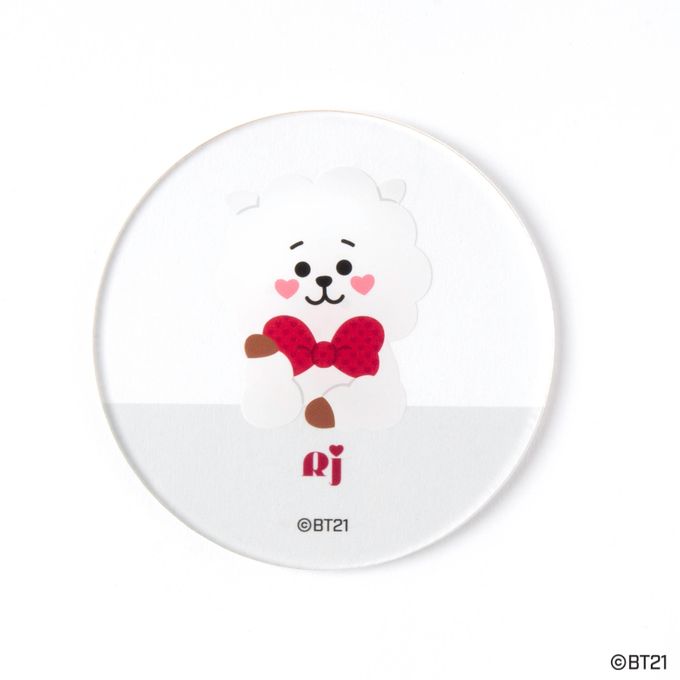 『BT21』RJ アクリルコースター付きケーキ缶（紅茶味） 3