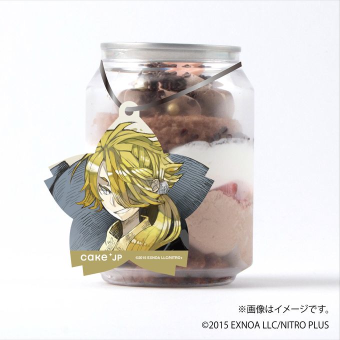 「刀剣乱舞ONLINE」 獅子王 タグ付きケーキ缶（ダブルチョコレート） 1