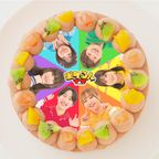 【ポケるんTV】丸型写真チョコレートケーキ 4号 12cm 1
