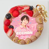 『ボンボンTV』えっちゃん クリスマスチョコ丸型4号 写真ケーキ