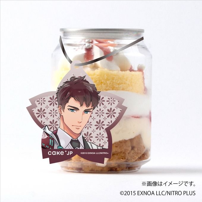 「刀剣乱舞ONLINE」 小豆長光 タグ付きケーキ缶（イチゴカスタード） 1