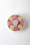 【風呂敷包み】まるで小さな花束♡フラワーおはぎミニ薔薇BOX〈和栗餡〉 3
