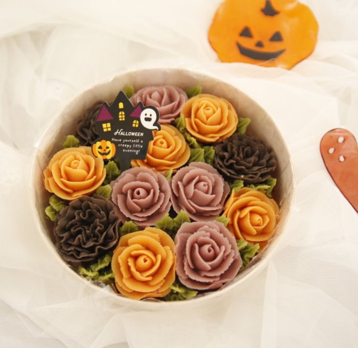 【ハッピーハロウィン】フラワーおはぎBOX  ハロウィンパーティーやギフトにぴったり！  2025ハロウィン 2