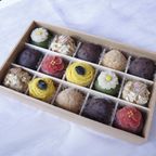 【１月のおはぎ】迎春１５個入りギフトBOX《風呂敷包み》 1