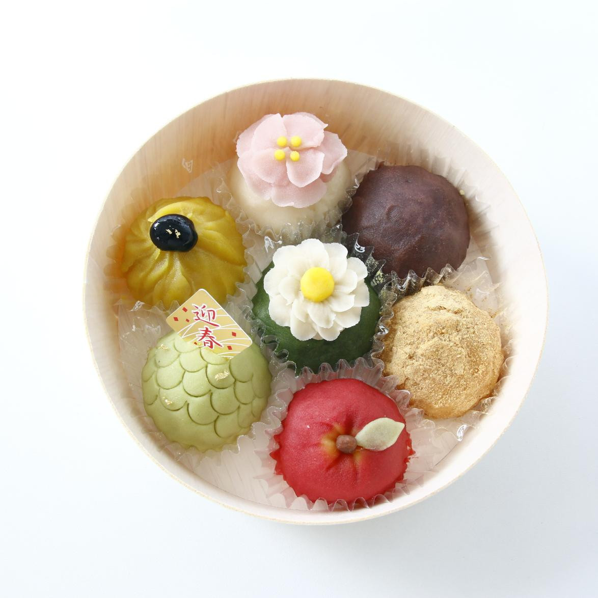 1月のおはぎ】7個入りギフトBOX《風呂敷包み》（フラワーおはぎ専門店