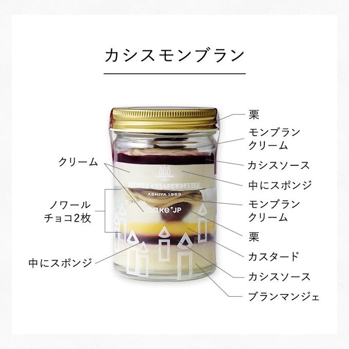 【アンリ・シャルパンティエ】ガトー・パルフェ〈ショートケーキ×カシスモンブラン〉 6