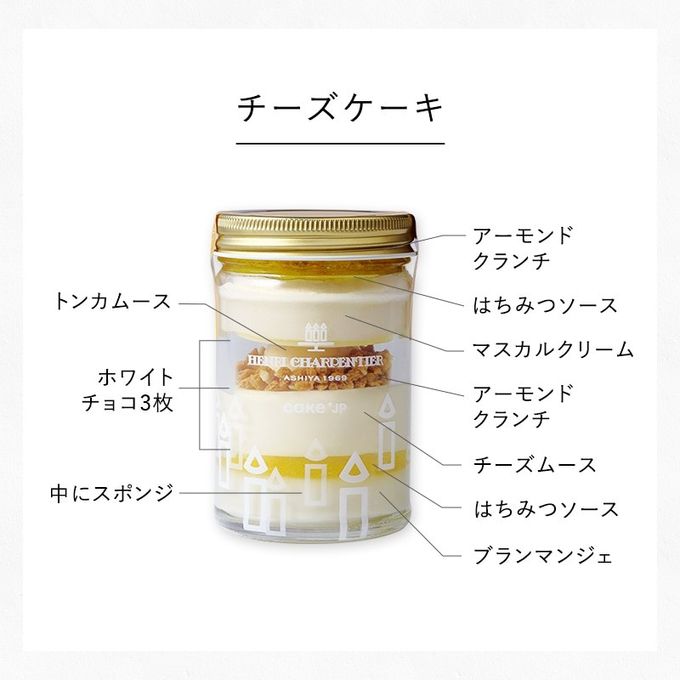 【アンリ・シャルパンティエ】ガトー・パルフェ〈ショートケーキ×チーズケーキ〉 6