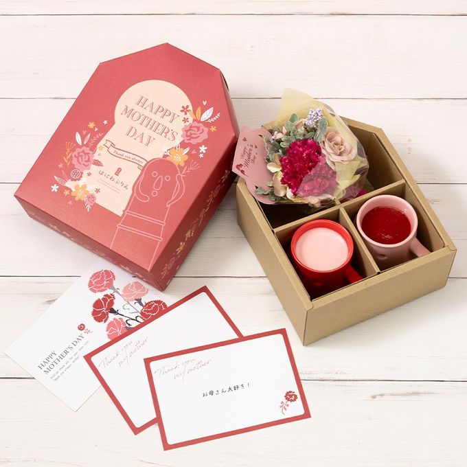 【基本送料込み・5/1～出荷】母の日限定プリン2個＆フェイクミニブーケセット 母の日2026 1