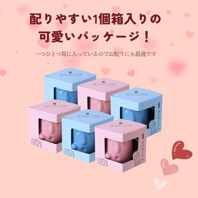 はにわぷりん【バレンタインはに友6個セット】１個箱入りアソートセット 6個入り（ブラックチョコ＆カスタードぷりん・ブラックチェリー＆フロマージュぷりん） 6