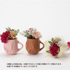 【基本送料込み・5/1～出荷】母の日限定プリン2個＆フェイクミニブーケセット 母の日2026 4