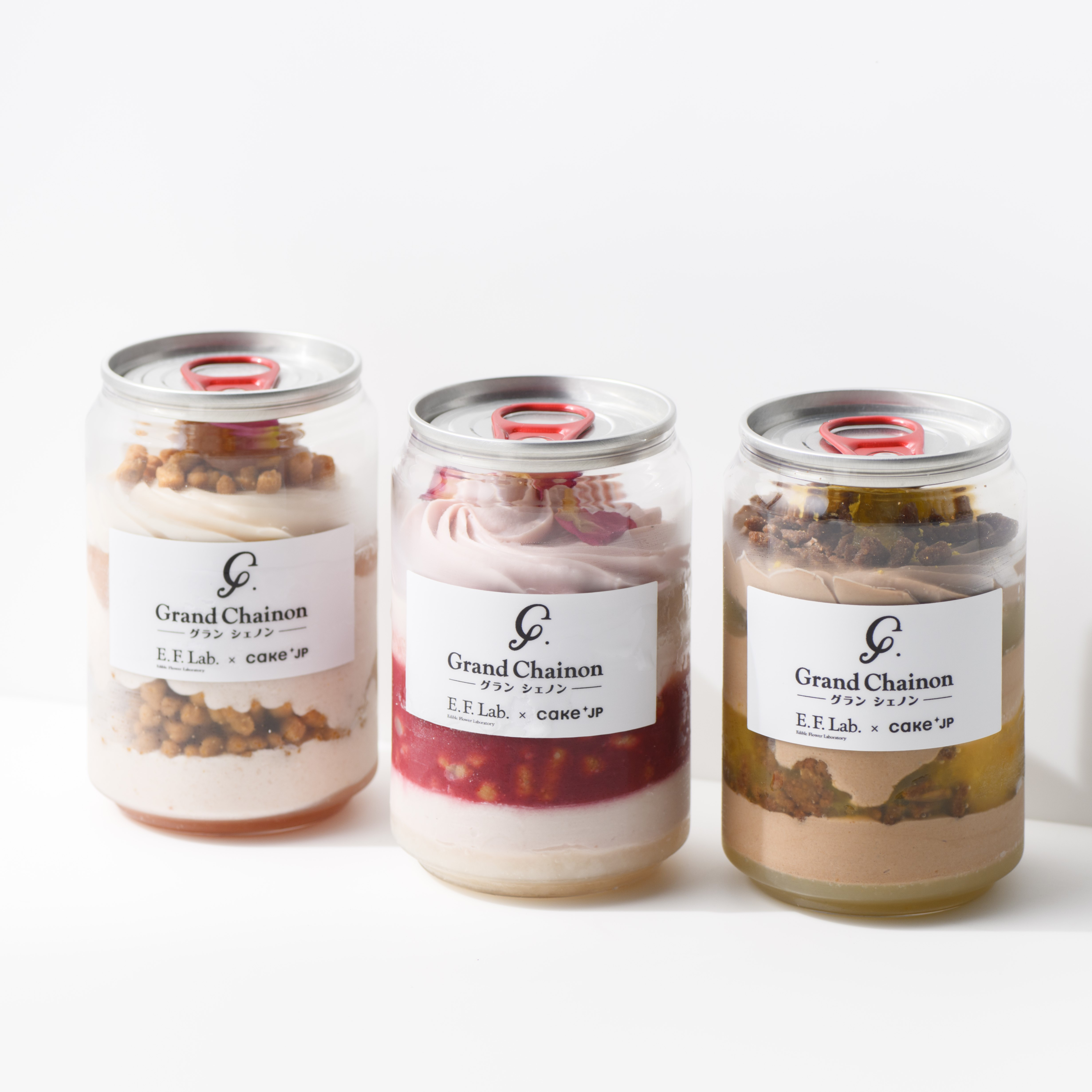 バラのパフェ缶 3個セット【E.F.lab×Grand Chainon×Cake.jp】母 バラのパフェ缶 3個セット【E.F.lab×Grand Chainon×Cake.jp】母
