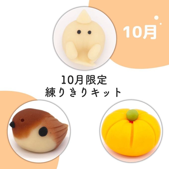 10月限定セット！練りきり作り体験（練りきりキットのみ6個セット）ハロウィン2026 1