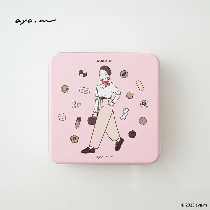 【aya.m × Cake.jp】コラボクッキー缶（街で見かけたおしゃれさん）  2