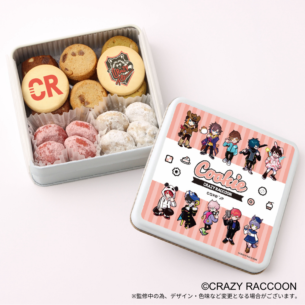The Krazy Cookie Co.♥️缶　空　TIN缶 Crazy Raccoon』オリジナルクッキー缶（Cake.jp） | Cake.jp