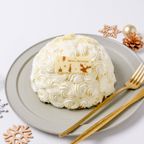 【京王プラザホテル 穐山シェフ監修】Cake.jpオリジナルクリスマス「ブールドネージュ」1個（直径16cm） ／クリスマス2024 1