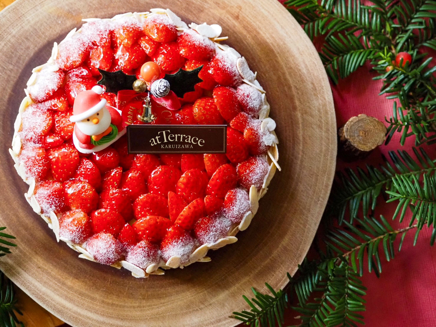 冷蔵でお届け】クリスマス軽井沢農園パティスリーから完熟いちごタルト