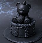 【期間限定】漆黒のさつまいもショートケーキ＆パンプキンテディベアケーキ タワーセット：ハロウィン2026 2