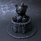 【期間限定】漆黒のさつまいもショートケーキ＆パンプキンテディベアケーキ タワーセット：ハロウィン2026 1