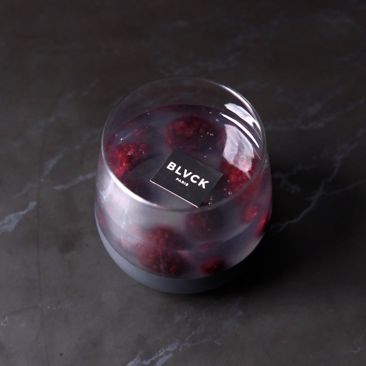 【漆黒パンナコッタ】 ブラックベリーとパンナコッタの漆黒のグラススイーツ 2個セット