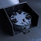 黒薔薇と黒荊が絡み合うショートケーキ 誕生日 4号サイズ 4