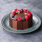 【神戸洋藝菓子ボックサン】母の日限定！薔薇とフルーツのブーケ ショコラケーキ 4号 母の日のギフト2025・プレゼント 3
