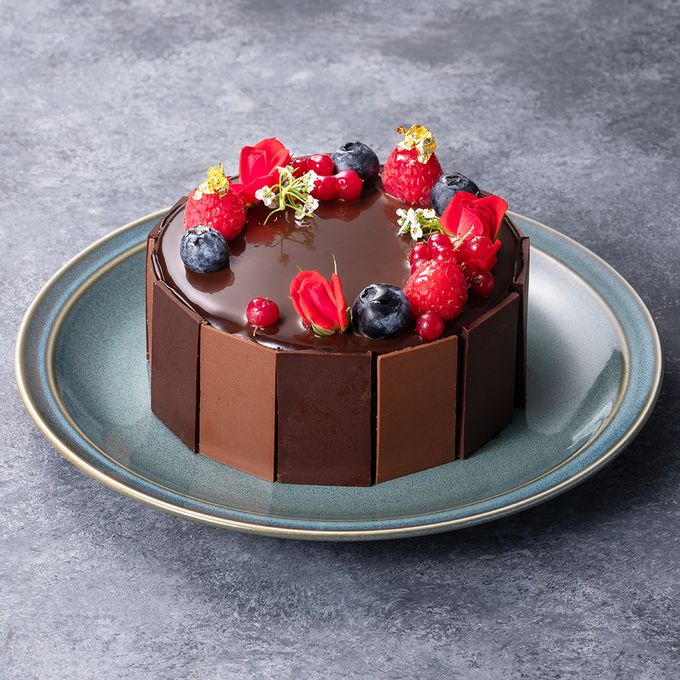 【神戸洋藝菓子ボックサン】母の日限定！薔薇とフルーツのブーケ ショコラケーキ 4号 母の日のギフト2025・プレゼント 3